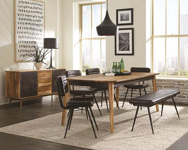 Wooden Dining Table Natural Sheesham H8899