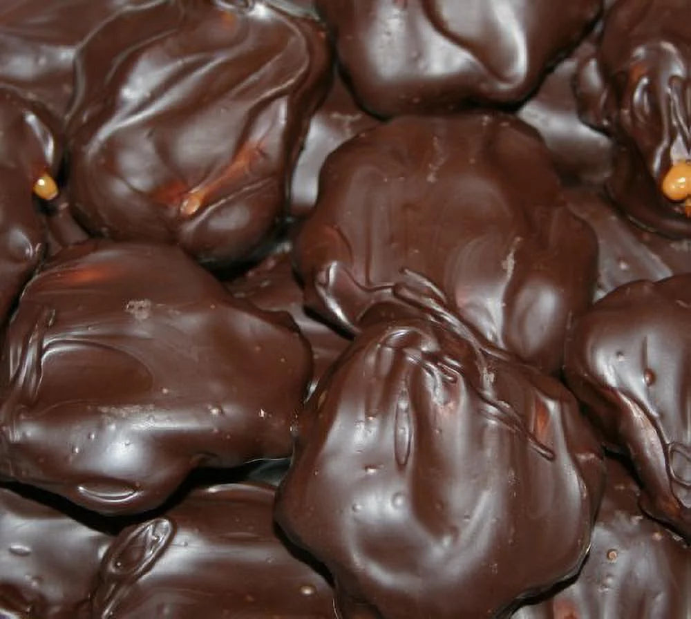 Dark Chocolate Pecan Caramel Clusters One Full Pound I82029