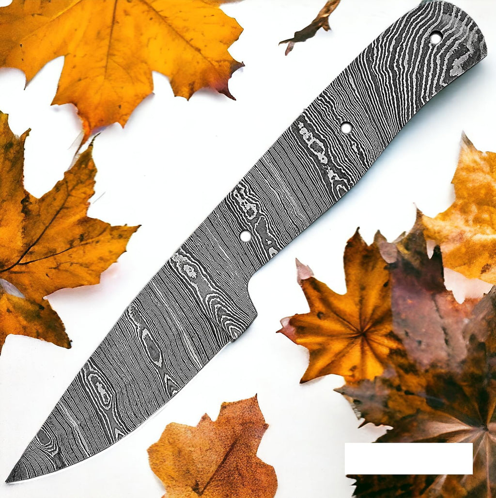 Damascus steel Full Tang Blank Blade Knife C310149
