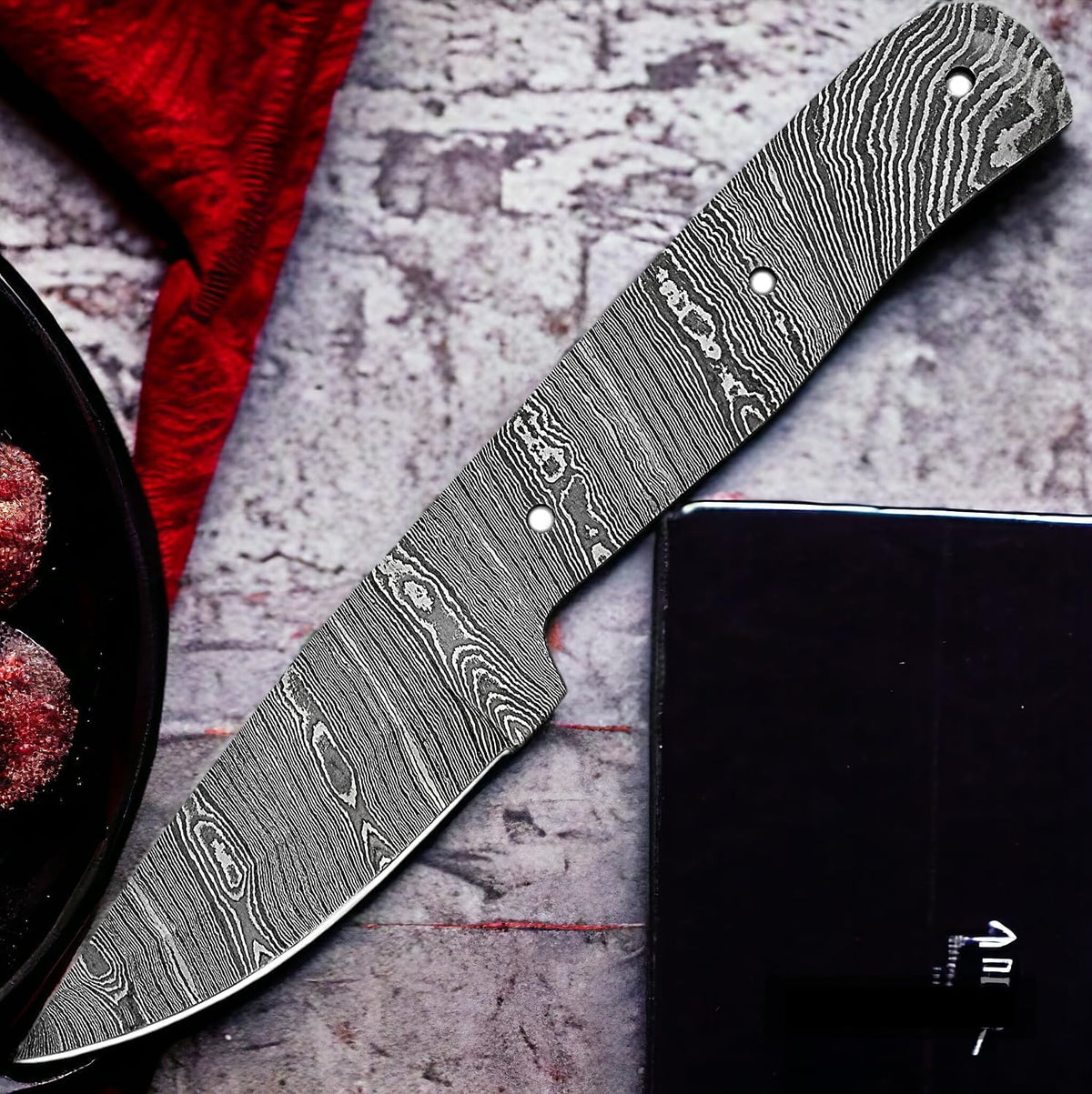 Damascus steel Full Tang Blank Blade Knife C310149