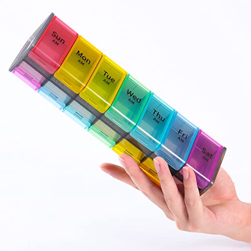 XL 7 Day Pill Organizer 2 Times a Day H985