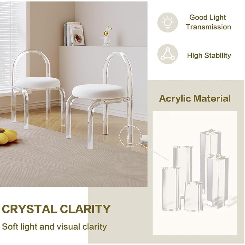 Grey Acrylic Dining Chair P54369