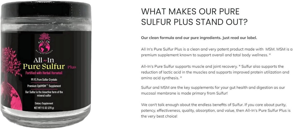 Pure Sulfur-60 Servings V7241