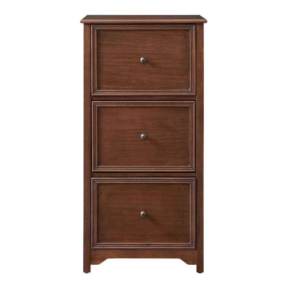 3 Drawer Walnut File Cabinet K561