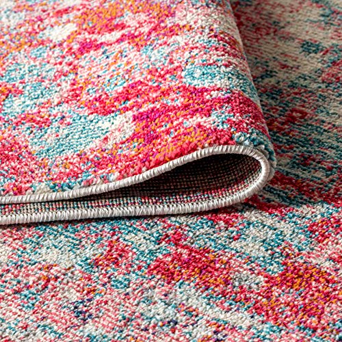 Blue/Red 8 ft. x 10 ft. Area Rug H94431