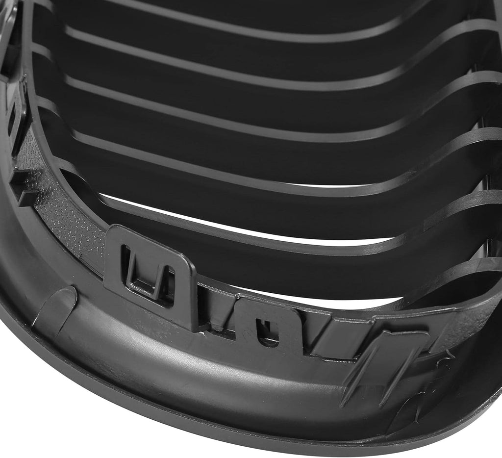 Black ABS Plastic Front Hood Kidney Grille M494