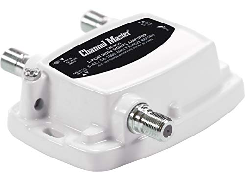 Ultra Mini 4 TV Antenna Amplifier with 4 Outputs, White U500