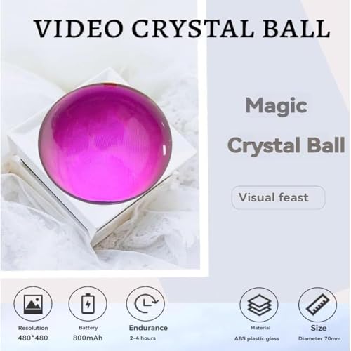 2.7" White 3D Crystal Ball Christmas Ornament F64887