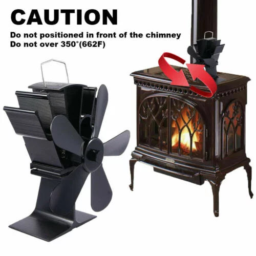 5 Blades Fireplace Fan N43727