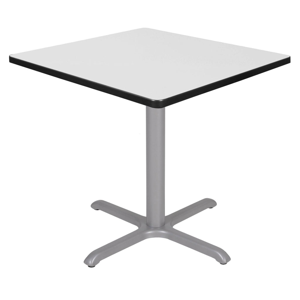 White u0026 Grey Square X-Base Table P437232