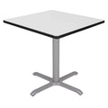 White u0026 Grey Square X-Base Table P437232
