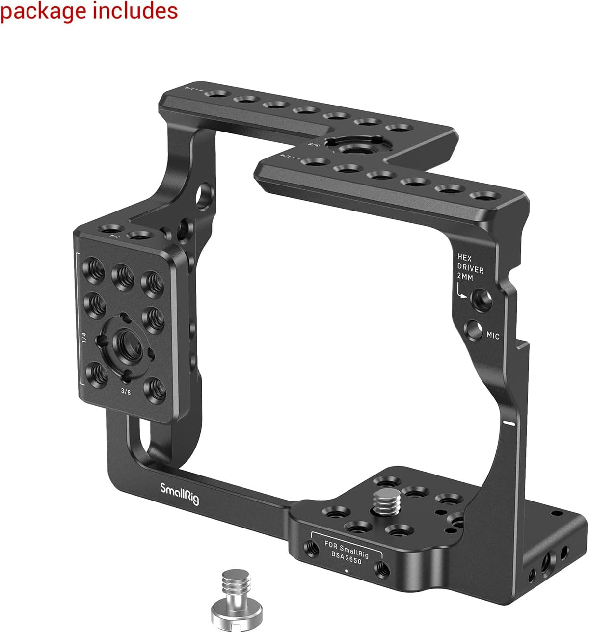 Full Cage with NATO Rail and Threaded Holes F46419