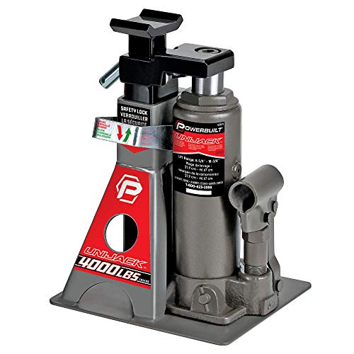 3 Ton Bottle Jack and Jack Stands with 6000 Pound Capacity R911
