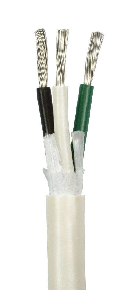 10/3 AWG Tinned Copper Marine Wire - 60 Feet - Black/White/Green X5178