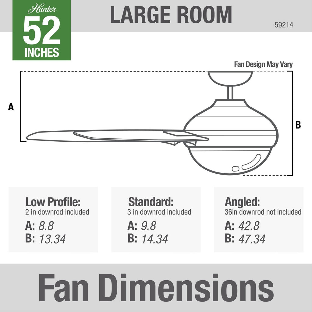 52 in. Ceiling Fan with Light W47525