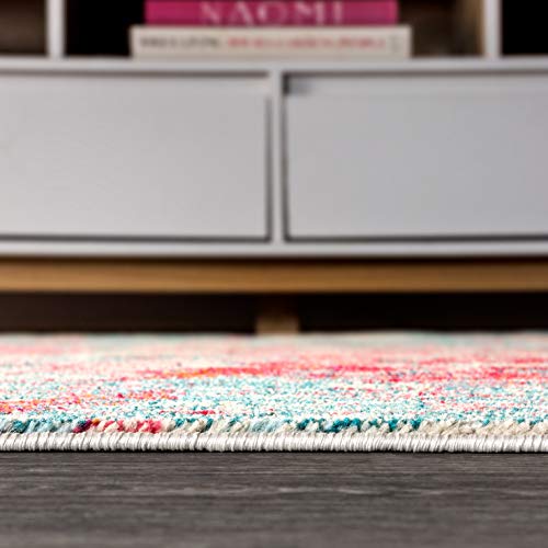 Blue/Red 8 ft. x 10 ft. Area Rug H94431