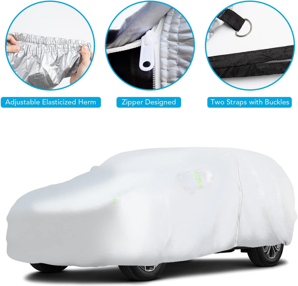 6 Layers All Weather Waterproof Car Cover with Zipper S5205