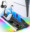 PS5 Stand with Cooling Fan and Charging Station S55768