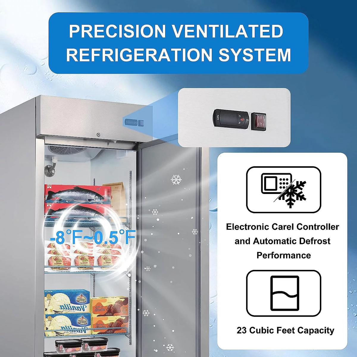 23 Cu ft Frost Free Upright Freezer H2924