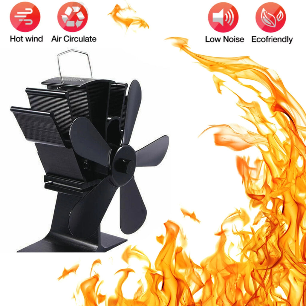 5 Blades Fireplace Fan N43727