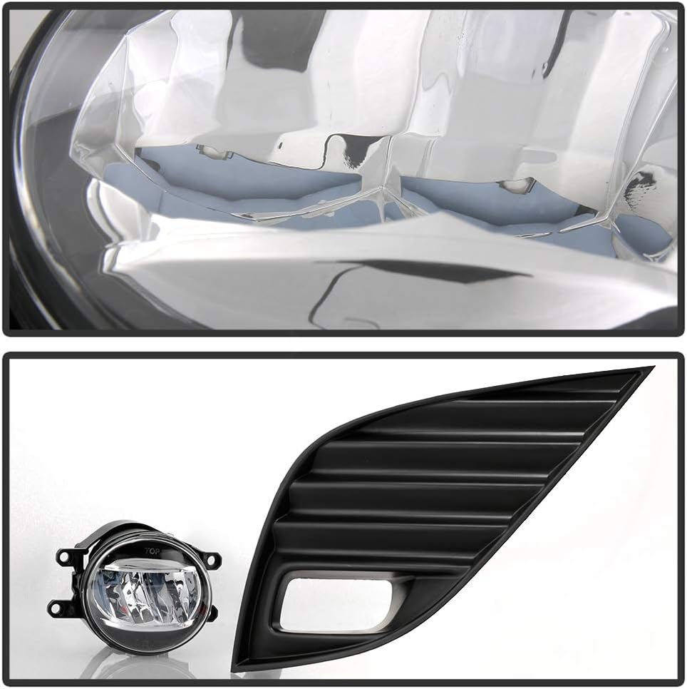 LED Bumper Fog Lights Lamps with Switch Assembly Driver & Passenger Side V2092