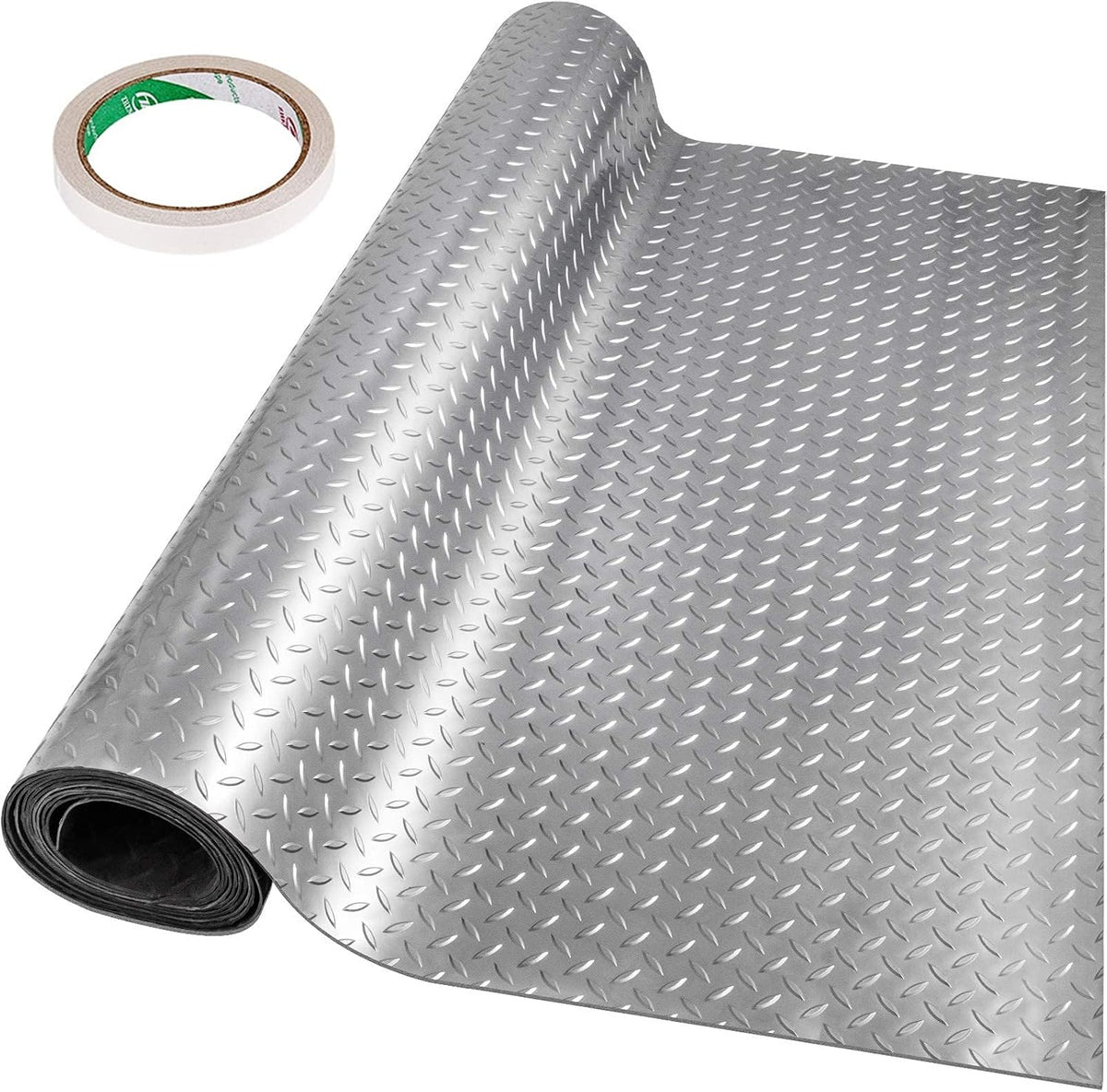 4.9x19ft Anti-Slide Diamond Texture Vinyl Garage Floor Mat G76086