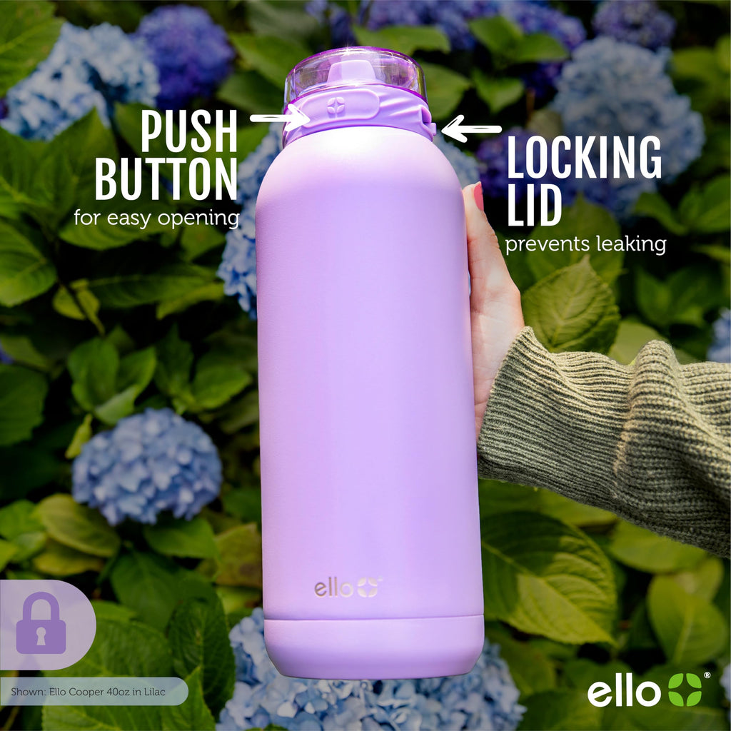22oz Stainless Steel Water Bottle with Straw and Carry Handle Q93346