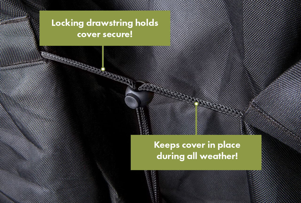 Black Heavy-Duty Rectangular Grill Cover R365