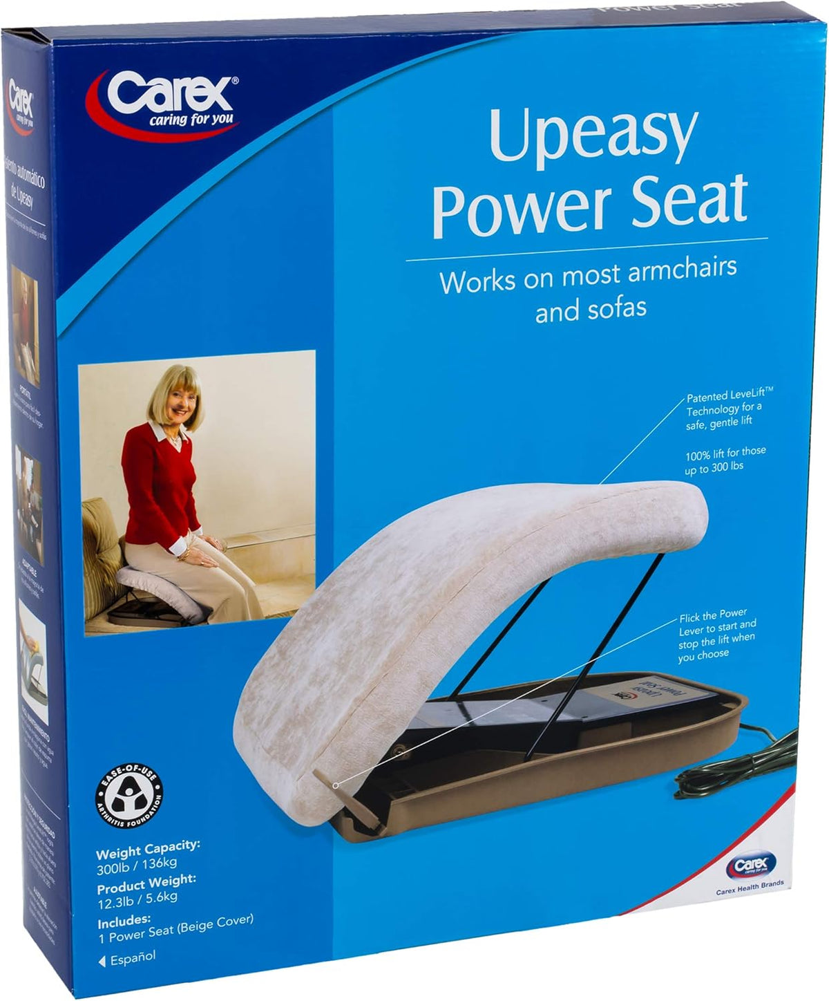 Navy Blue Portable Electric Lifting Seat B358