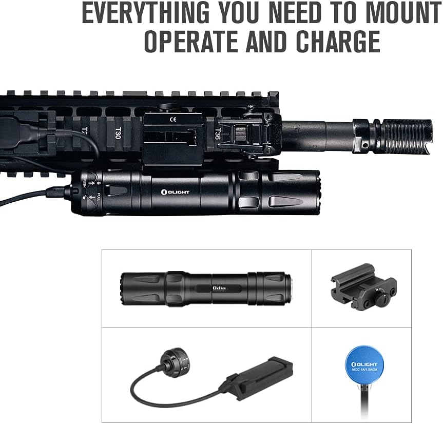 2000 Lumens Rechargeable Tactical Flashlight with Remote Pressure Switch Y602