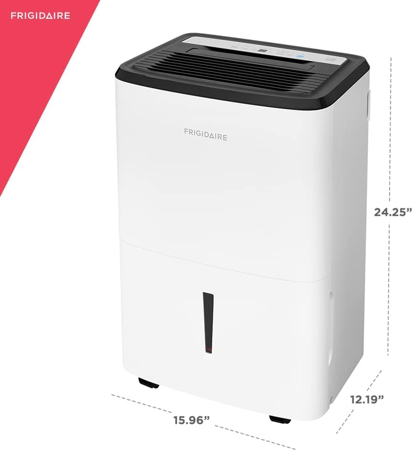 White 50 Pint Dehumidifier with Built In Pump J13479