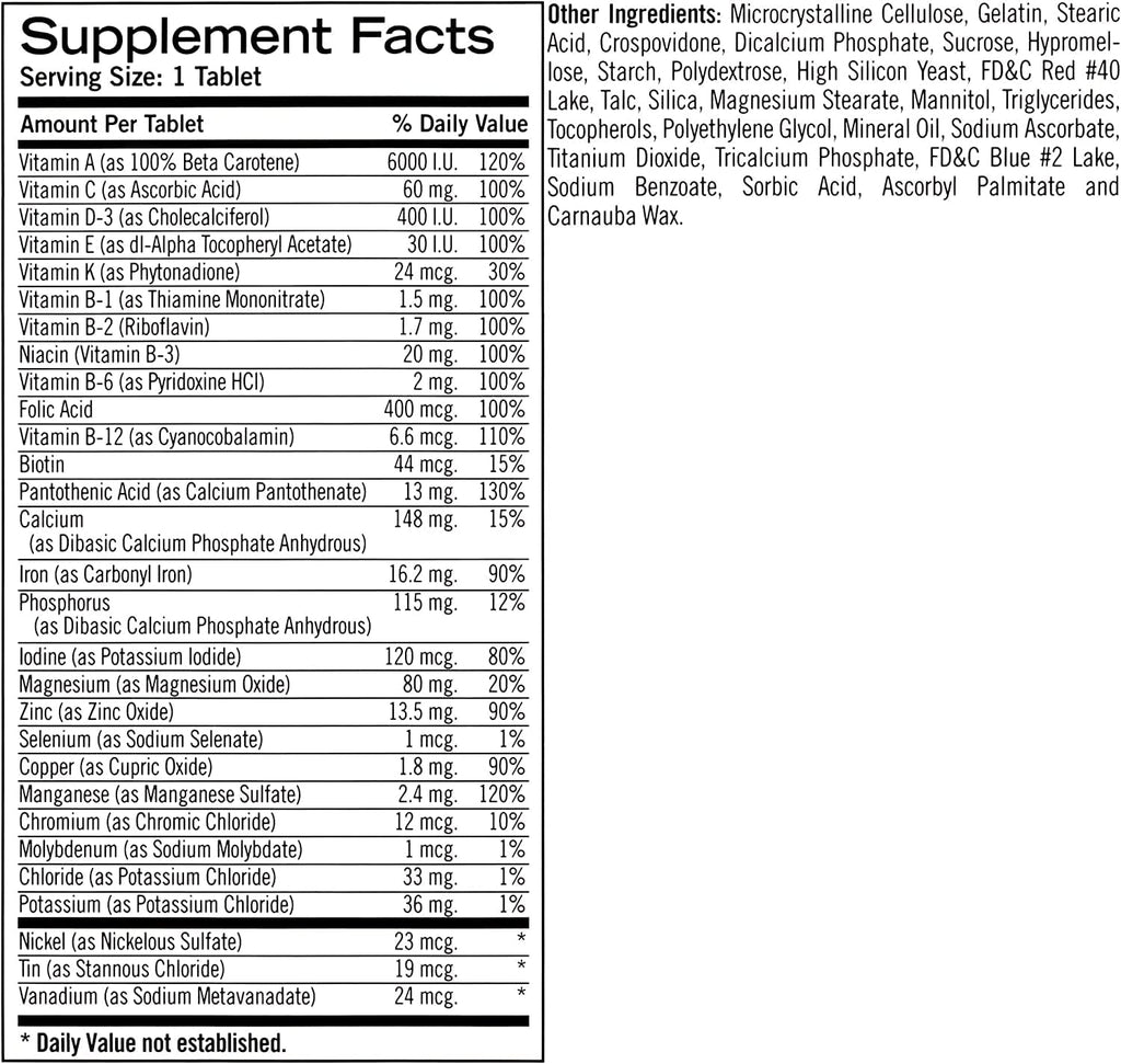 Geritol Complete Tablets 100 Tablets (Pack of 4) F969