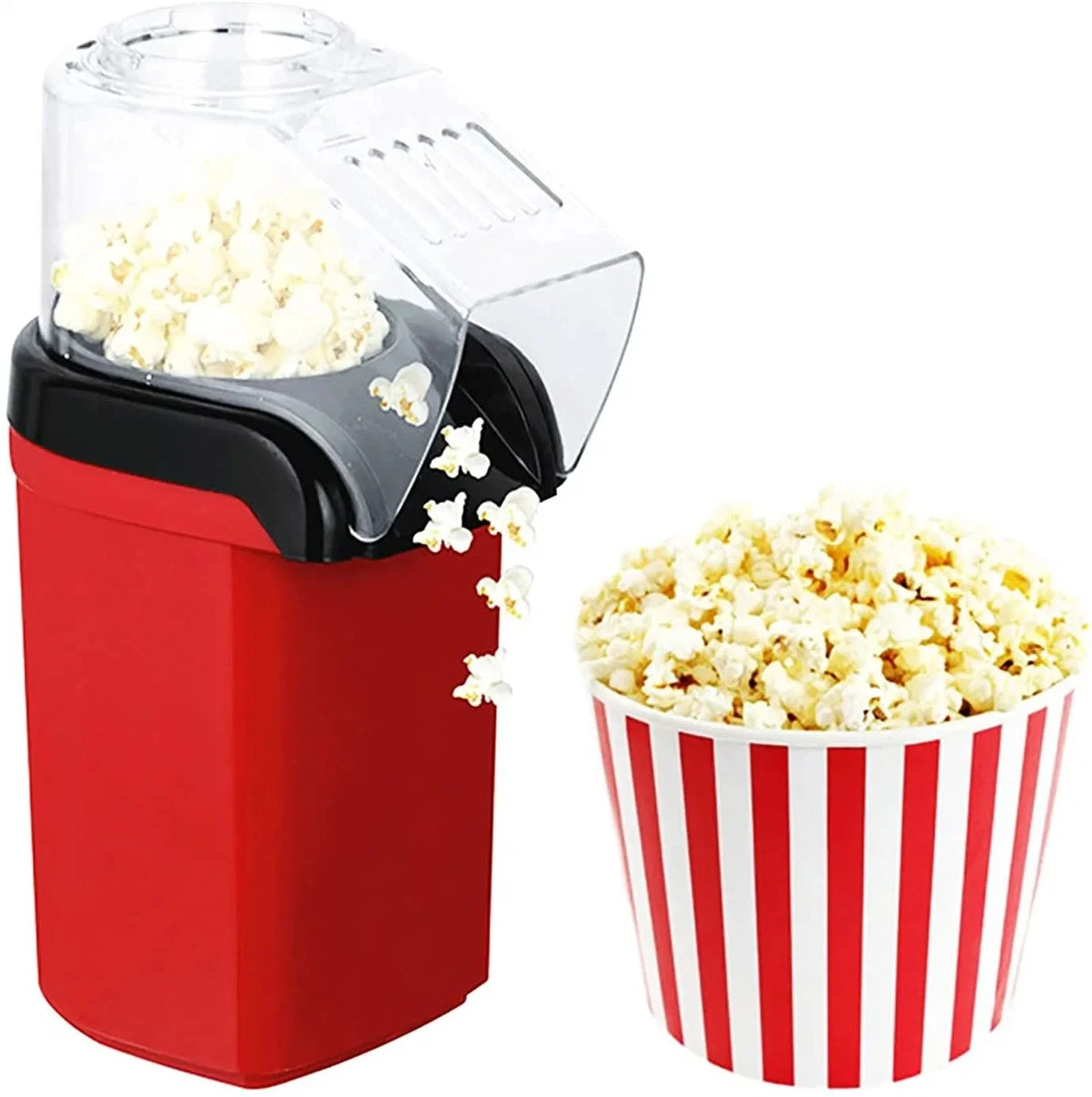 Red Hot Air Popcorn Machine Popper E5008