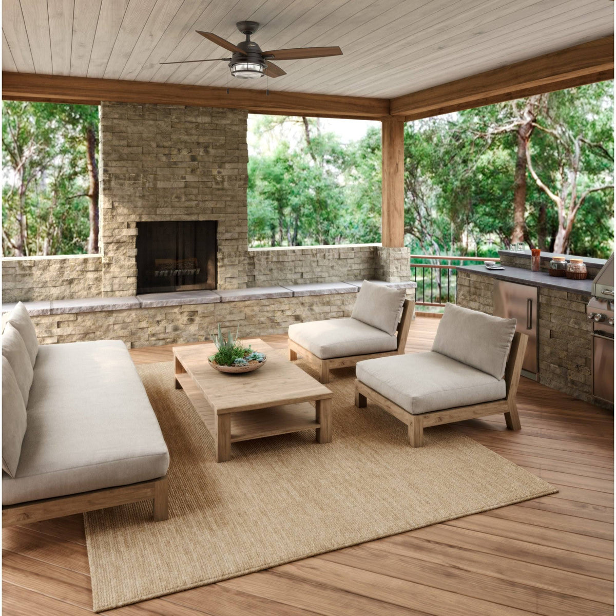 52 in. Ceiling Fan with Light W47525