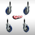 5 x 1.25 inch Stainless Steel Polyurethane Caster Set of 4 V324126