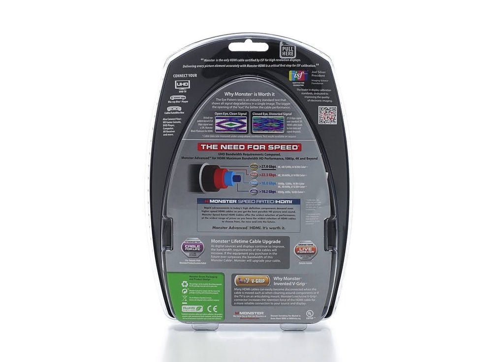 Black 8 ft. HDMI Cable with Ethernet T19674