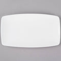Pearl White Rectangular China Plate 12/Case O28527