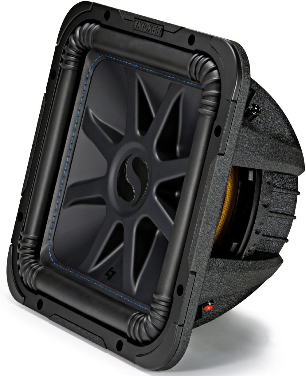 12 Square Dual 4 Ohm Car Subwoofer F9633