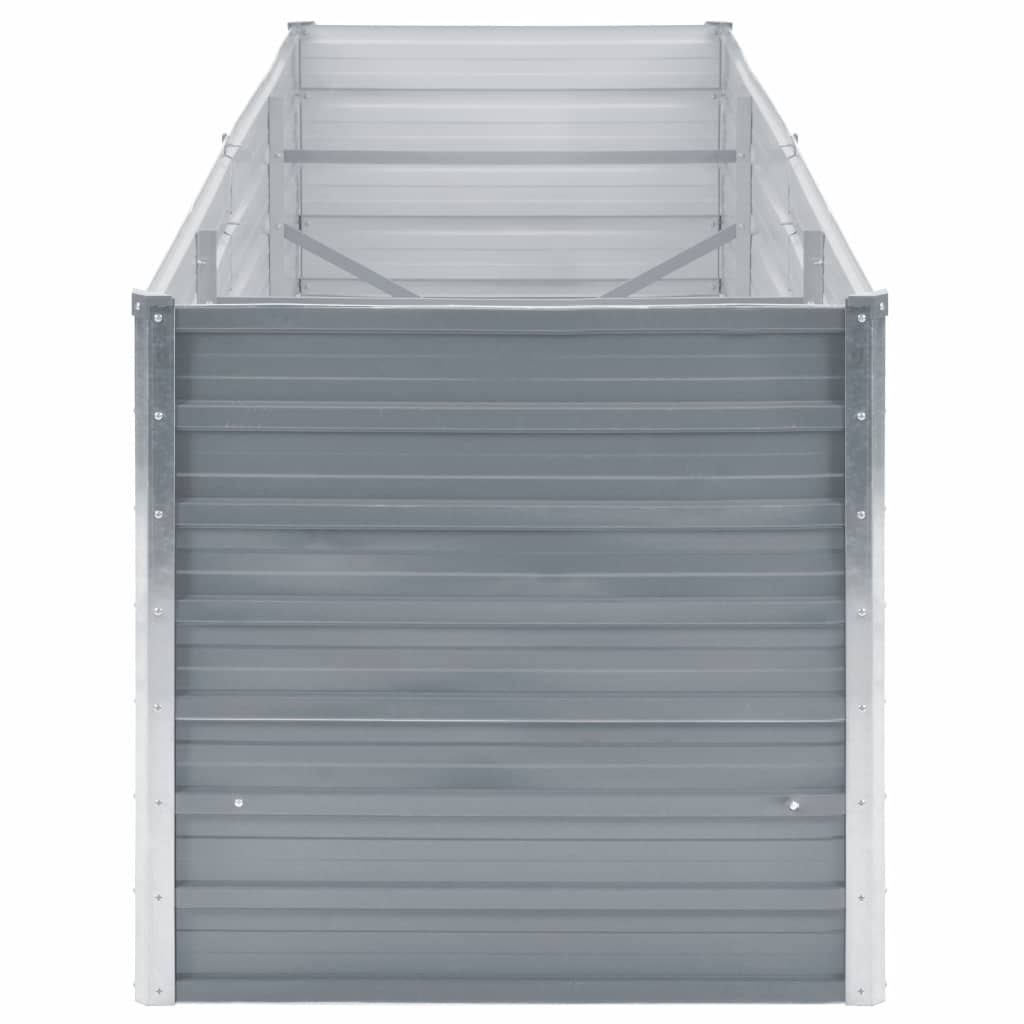Galvanized Steel Garden Raised Bed Gray N425563