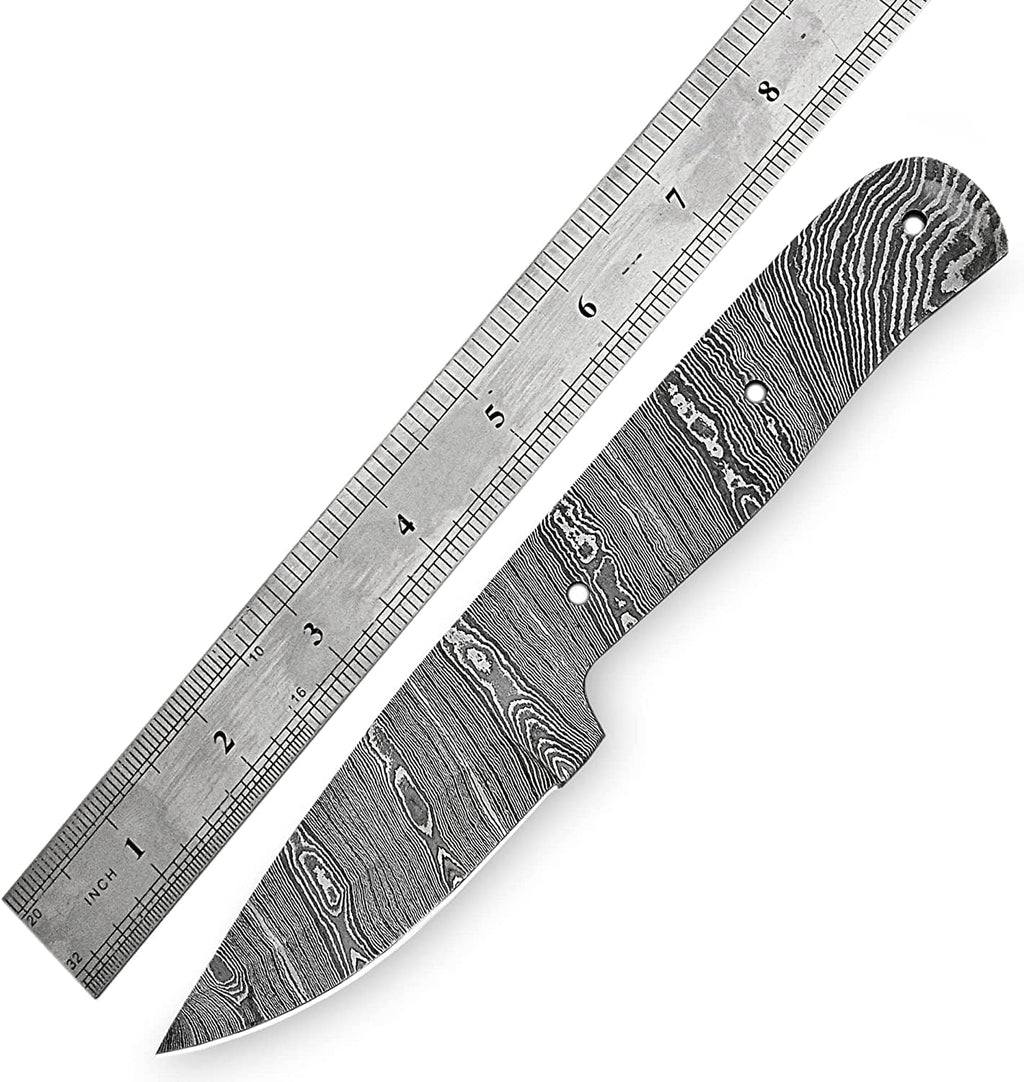 Damascus steel Full Tang Blank Blade Knife C310149