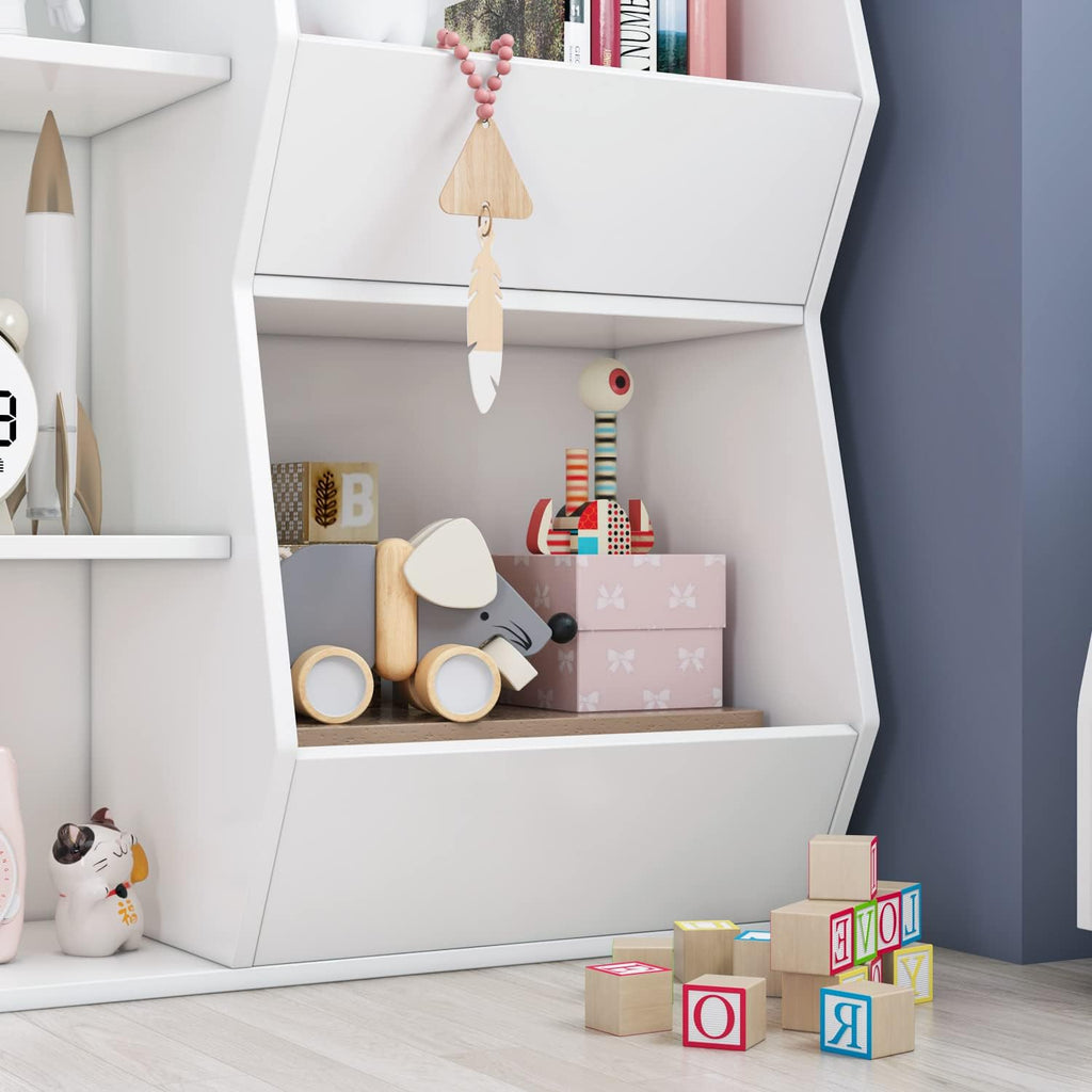 White 5 Cubby Toy Storage Organizer X683923