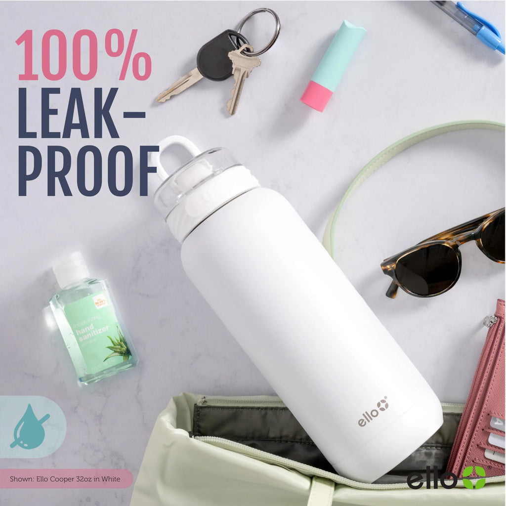 22oz Stainless Steel Water Bottle with Straw and Carry Handle Q93346