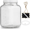 Wide Mouth 1 Gallon Clear Glass Mason Jar with Lid Y810918