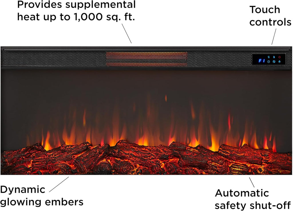 59" Electric Fireplace with Mantel M72165