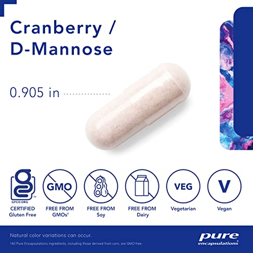 Cranberry D-Mannose Dietary Supplement - 90 Capsules L9930