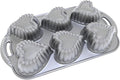 Metallic Heart Cakelet Pan V7462