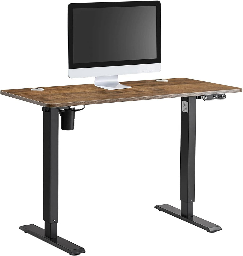 Electric Height Adjustable Standing Desk 48" x 24" Single Motor Black K20359
