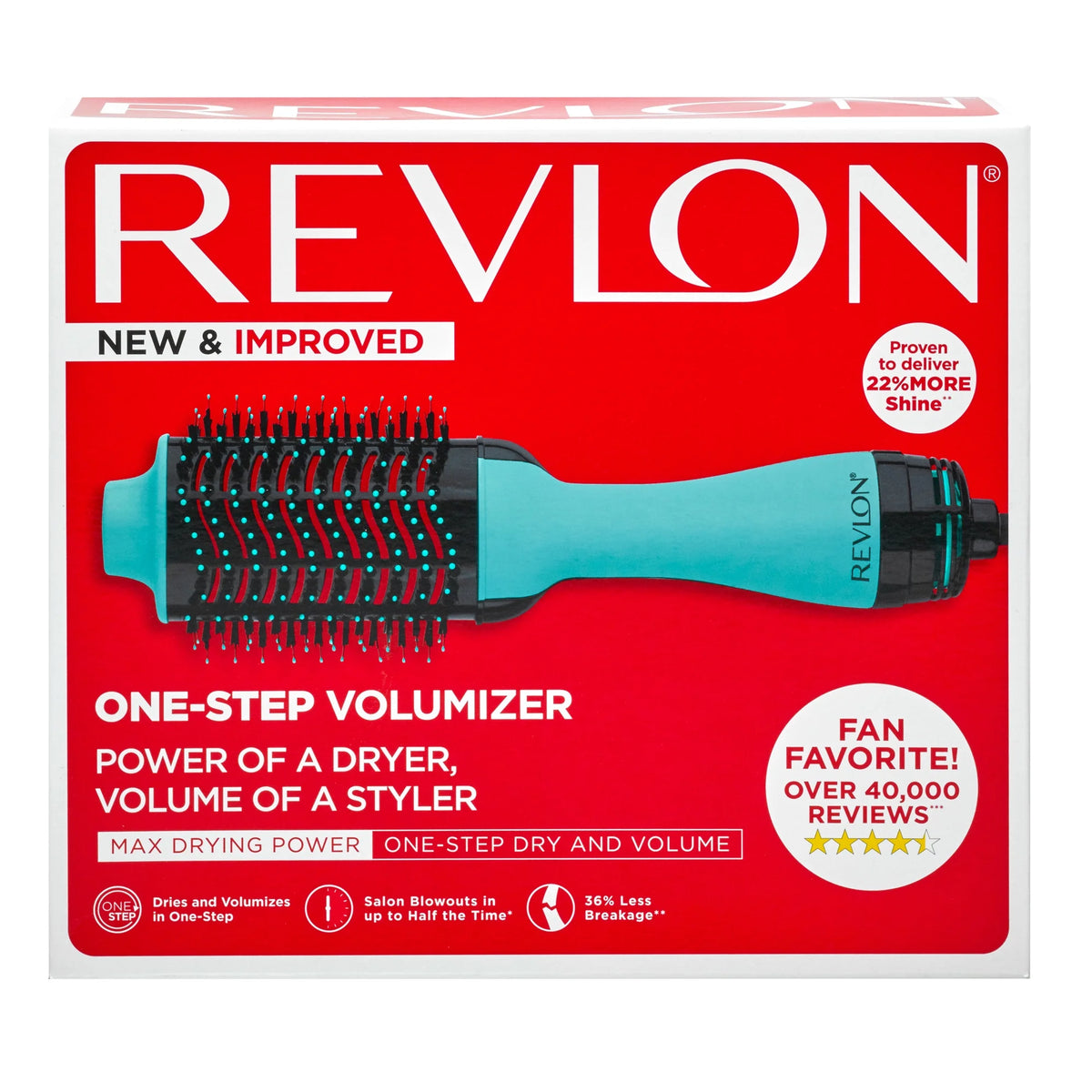 Mint Ceramic Hair Dryer and Hot Air Brush A720856