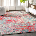 Blue/Red 8 ft. x 10 ft. Area Rug H94431