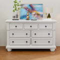 White Solid Wood Seven-Drawer Dresser C355095